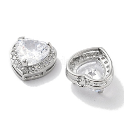 Латунные микропаве прозрачные подвески с фианитом KK-M102-26P