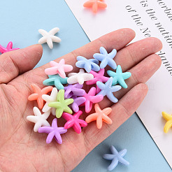 Непрозрачные акриловые бусины&nbsp;X-MACR-S373-22A