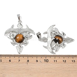 Естественно тигровый глаз треугольник подвески&nbsp;G-G293-01P-23