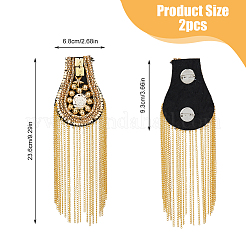 2шт модные погоны с кисточками FIND-FH0008-80G