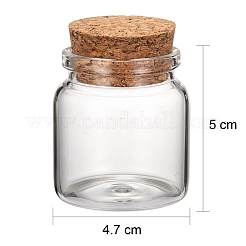 Стеклянная банка стеклянные бутылки шарик контейнеры&nbsp;LS-AJEW-S074-03A