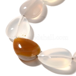 Серые натуральные бусины из агата  G-I377-A22