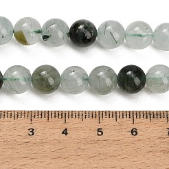 Chapelets de perles en quartz rutile vert naturel&nbsp;GG-CBAC678-A01-8mm