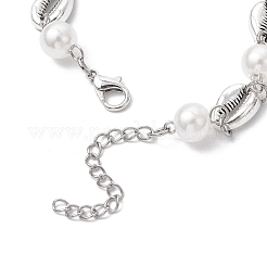 Браслеты из сплава серии Ocean Conch Link BJEW-JB11840-04