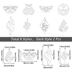 16 шт. 8 подвески из нержавеющей стали 201 STAS-SC0003-90