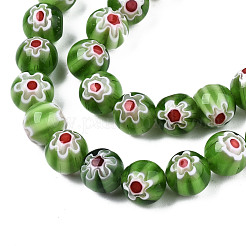Fili di perline di vetro millefiori fatto a mano&nbsp;LK-T001-10I
