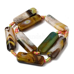 Естественный желтый агат бисер нитей&nbsp;G-H342-B02-01