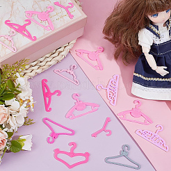 80шт. 8 стиля пластиковых вешалок для кукольной одежды&nbsp;DIY-GA0008-48