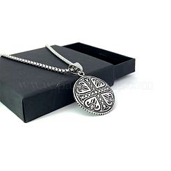 Ожерелья из нержавеющей стали с подвеской в виде сердца и креста для мужчин HC4126