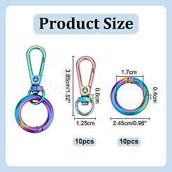 10 шт. Поворотные застежки из сплава&nbsp;DIY-PH0031-48