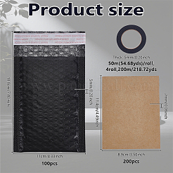 100 enveloppe à bulles rectangulaire avec film PE auto-adhésive&nbsp;ABAG-NB0002-41