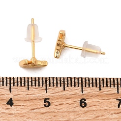 Серьги-гвоздики из циркония EJEW-C158-13B-G