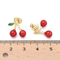 Серьги-гвоздики из латуни&nbsp;LS-EJEW-Q017-01B-G