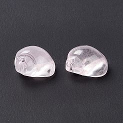 透明ガラスビーズ  巻き貝  トップ掘削  パールピンク  15.5x14x10mm  穴：1.2mm&nbsp;GLAA-F117-07B