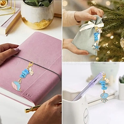 5 шт. подвеска из искусственной бирюзы и ракушек&nbsp;HJEW-YW00108