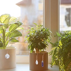 Серьги-подвески из нержавеющей стали 304&nbsp;EJEW-GO00001