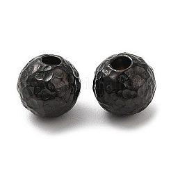 304ステンレススチールコードエンド  エンドキャップ  打たラウンド  ガンメタ色  6x6mm  穴：1.8mm&nbsp;STAS-A085-02C-B