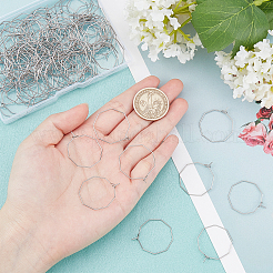 100 шт. фурнитура для сережек-колец из нержавеющей стали 316 STAS-DC0003-92