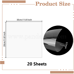 Quadratische Kunststoffplatten&nbsp;DIY-WH0061-031A