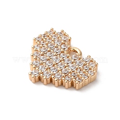 Латунные микропаве прозрачные подвески с фианитом KK-C062-077G