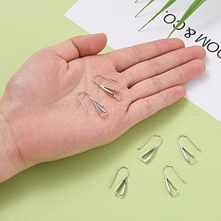 Антикоррозийное родиевое покрытие 925 серьги-крючки из стерлингового серебра&nbsp;STER-F033-41P