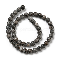 Brins de perles de jaspe sésame teintées naturellement&nbsp;G-E443-A36