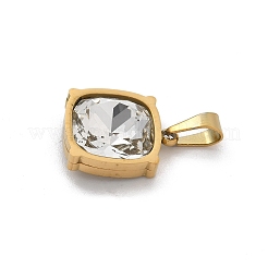 Подвески из нержавеющей стали 304 со стеклянными стразами&nbsp;STAS-L281-010G-02