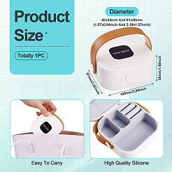 Квадратная коробка для набора ювелирных изделий из искусственной кожи&nbsp;AJEW-TAC0014-13B