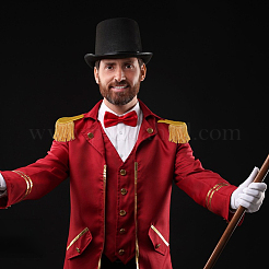 Съемные погоны с кисточками из ткани AJEW-WH0460-128