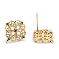 Fornituras de aretes de latón&nbsp;KK-K251-05G-02