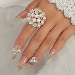 Прозрачная смола с кольцами из сплава CX4663-1