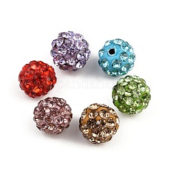 Бусины со стразами RB-H284-6MM-Half-M