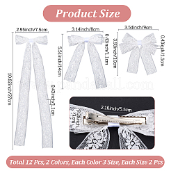 1 коробка заколок-бантов из полиэфирного сплава PHAR-CN0001-03