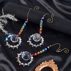 3 шт. Подсолнух из медной проволоки HJEW-SP00011