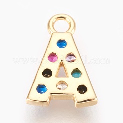 Ottone micro spianare fascino zirconi&nbsp;ZIRC-F089-01G-A