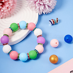Набор для изготовления браслетов из силиконовых круглых бусин своими руками&nbsp;DIY-TA0009-97