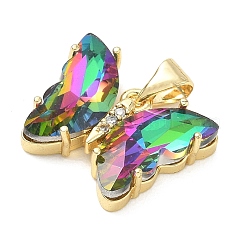 Pendentifs en laiton zircon cubique transparent&nbsp;CU-CBA83A6-05G-14