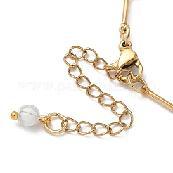 Браслеты с подвесками в виде грибов из стеклянных бусин&nbsp;BJEW-MZ00218