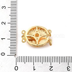 Латунные застежки из прозрачного кубического циркония с микропаве KK-M270-11G