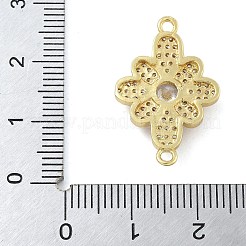 Стойка покрытие латунь прозрачный кубический цирконий цветок соединительные подвески&nbsp;KK-A234-071G