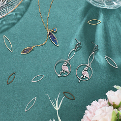 150шт 5 стильных латунных соединительных кольца KK-PH0005-53