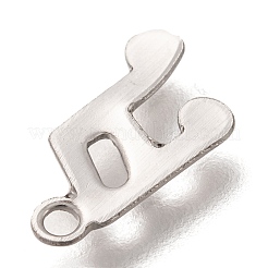 変色しない201ステンレススチールチャーム  レーザー切断  音符  ステンレス鋼色  13x7.5x0.5mm  穴：1.5mm&nbsp;STAS-C017-12P