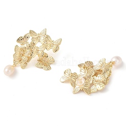 Boucles d'oreille en perle naturelle&nbsp;EJEW-L286-08G