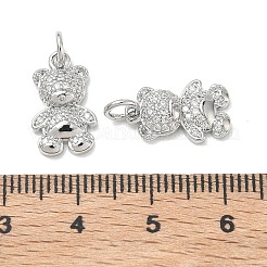 Messing micro pave klare zirkonia anhänger&nbsp;XGRQ3P254-633P