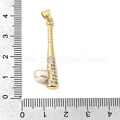 Латунные микропаве прозрачные подвески с фианитом&nbsp;KK-Z150-17G