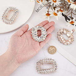 4 шт. 2 стиля украшения для обуви из сплава со стразами&nbsp;AJEW-PH0011-49KCG