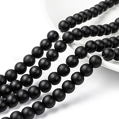 Непрозрачное стекло бисер нитей G-R345-8mm-38-1