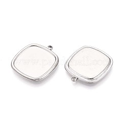 Cabochon-Fassungen für Anhänger aus Edelstahl 304&nbsp;STAS-T067-14P