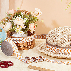 Жаккардовая полиэфирная лента длиной 12 м. OCOR-OC0001-46B