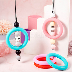 8шт 8 цвета силиконовые бусины&nbsp;SIL-TA0001-88